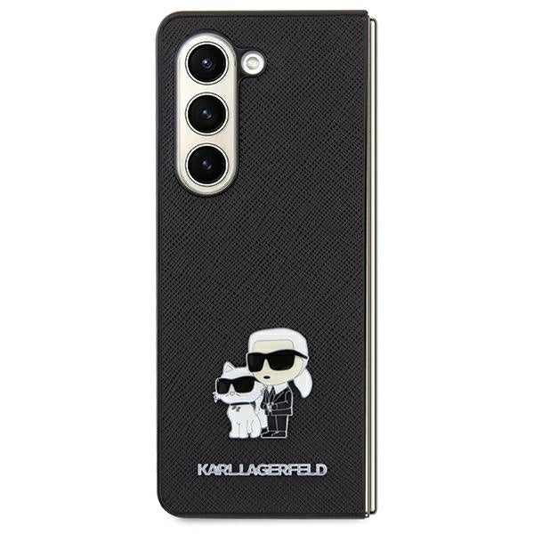 Karl Lagerfeld Saffiano Karl&Choupette Pin case for Samsung Galaxy A35 - black_0