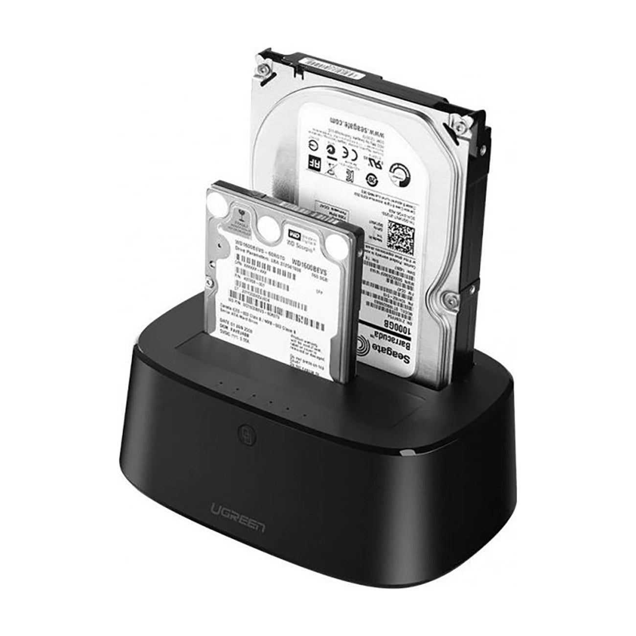 Ugreen CM198 50857 docking station with USB 3.0 for SATA 2.5" 3.5" SSD HHD drives, EU power supply - black_1
