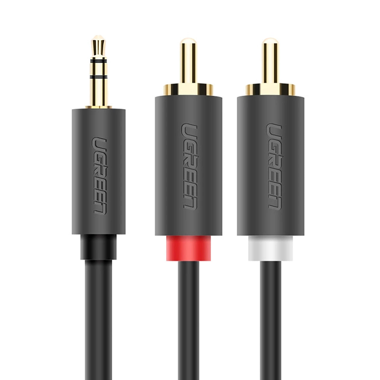 Ugreen AV102 10512 cable 3.5 mm mini jack (male) / 2RCA (male) 3m - gray_1