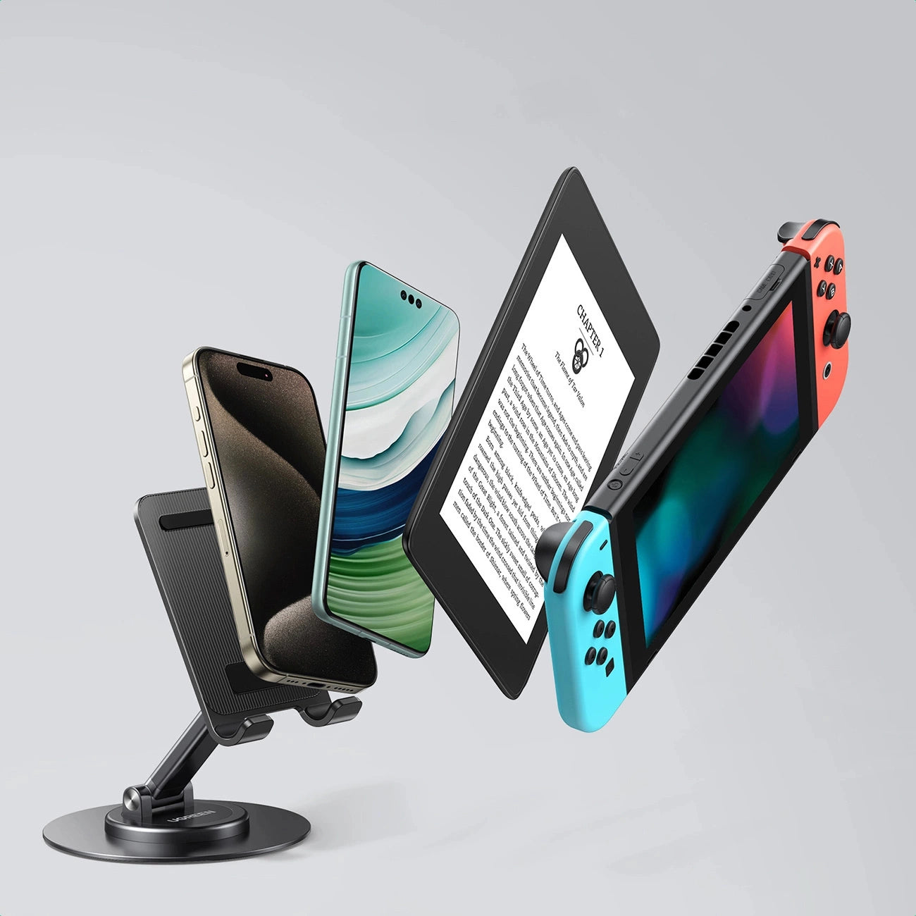 Ugreen LP805 desk stand for phone tablet - black_9