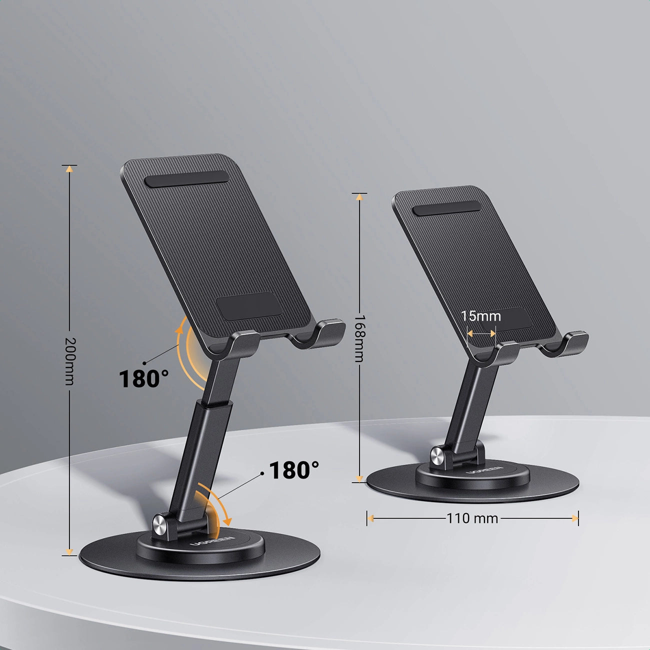 Ugreen LP805 desk stand for phone tablet - black_5