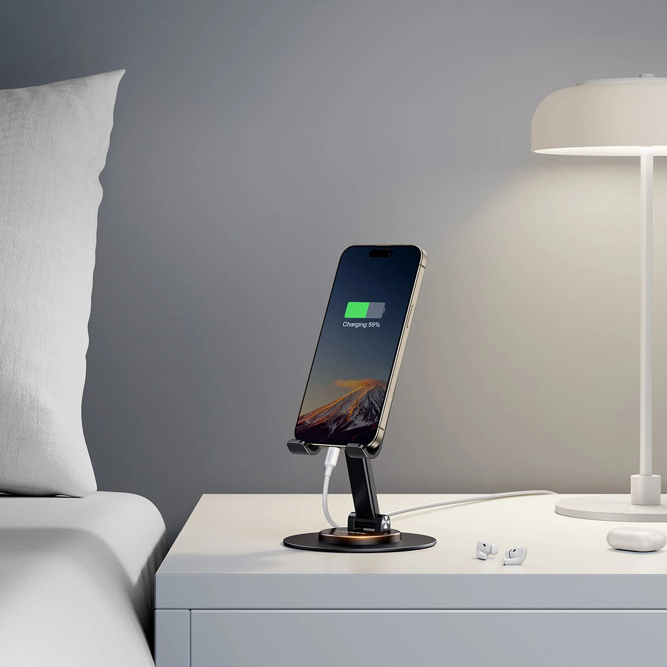 Ugreen LP805 desk stand for phone tablet - black_7