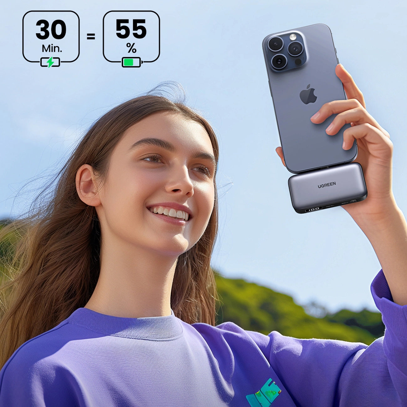 UGREEN 5000mAh Power Bank with Built-in USB-C Connector_11