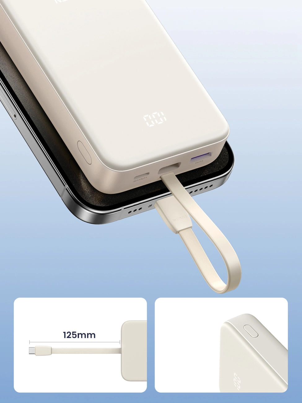 UGREEN 20000mAh Power Bank with Built-in Cable white_10
