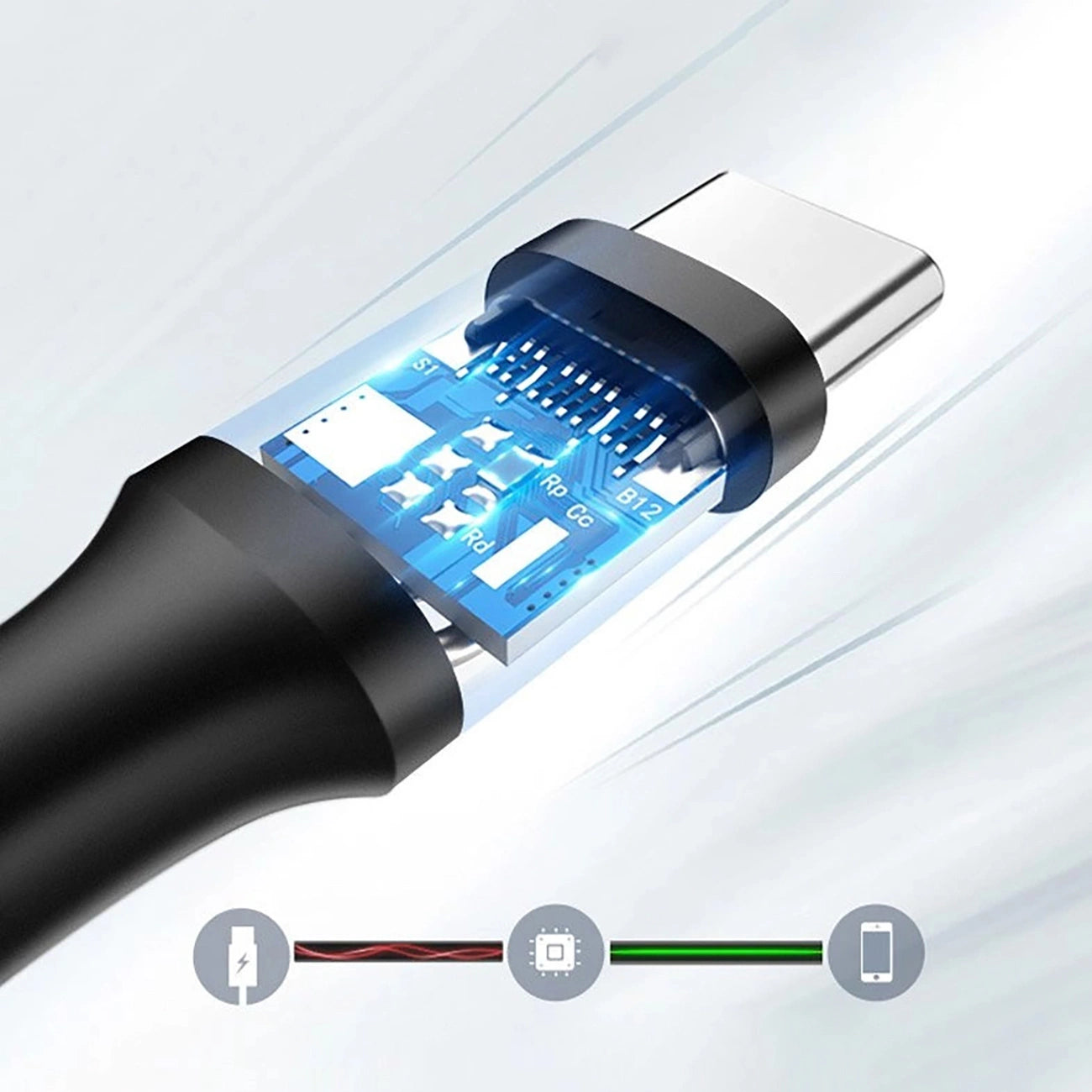 Ugreen US184 20883 USB-A 3.0 / USB-C 3A cable 1.5m - black_4