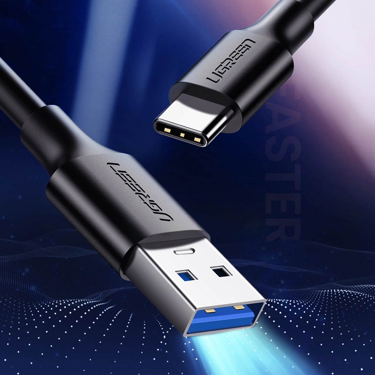 Ugreen US184 20883 USB-A 3.0 / USB-C 3A cable 1.5m - black_6