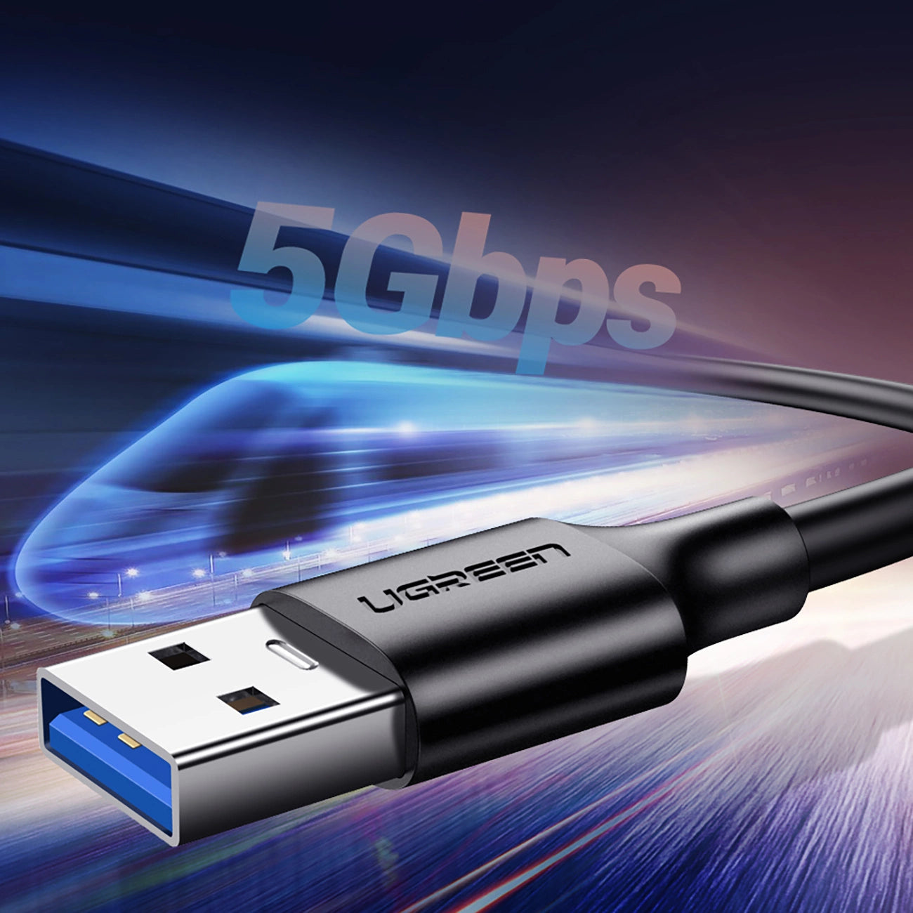 Ugreen US184 20883 USB-A 3.0 / USB-C 3A cable 1.5m - black_7