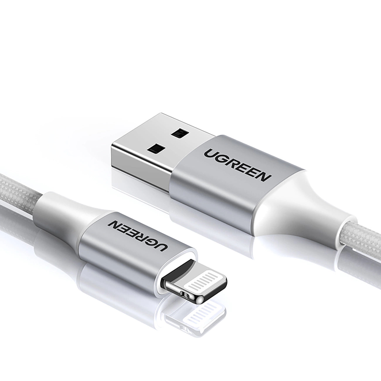 Ugreen US199 60163 USB-A / Lightning MFi cable 2m - silver_1