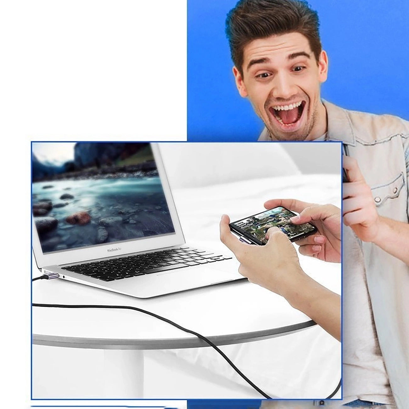 Ugreen US284 70255 USB-A (straight) / USB-C (angled) 3A Cable 3m - Gray_9