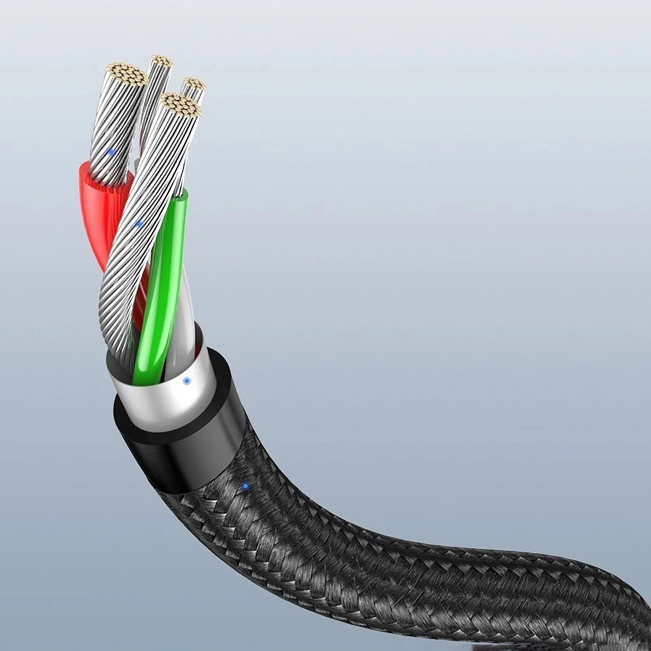 Ugreen US284 70255 USB-A (straight) / USB-C (angled) 3A Cable 3m - Gray_12