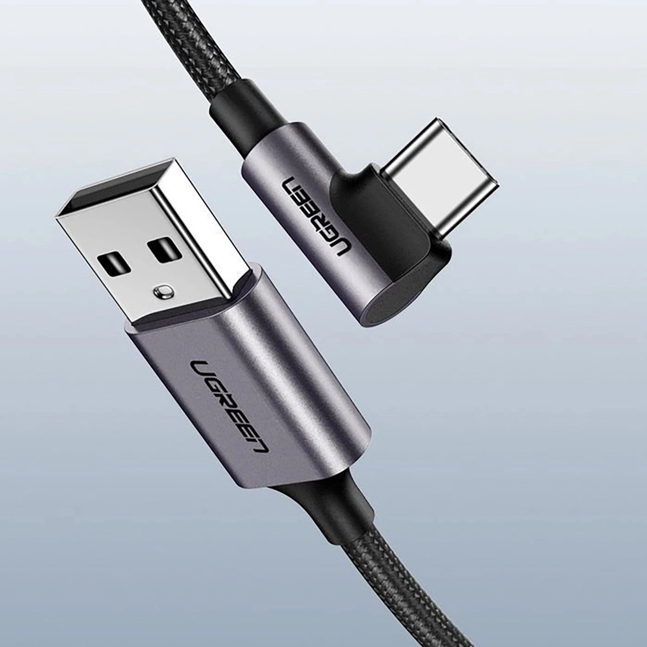 Ugreen US284 70255 USB-A (straight) / USB-C (angled) 3A Cable 3m - Gray_13