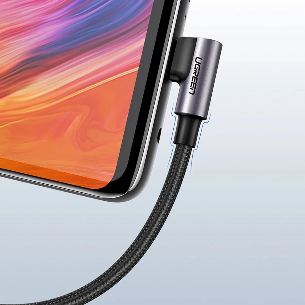 Ugreen US284 70255 USB-A (straight) / USB-C (angled) 3A Cable 3m - Gray_6