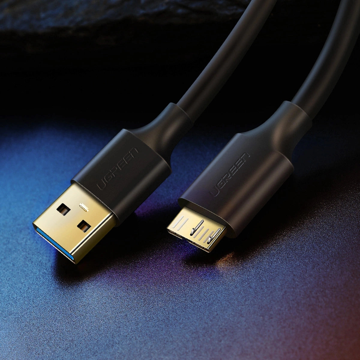Ugreen US130 10840 USB-A 3.0 - micro USB-B cable 0.5m - black_3
