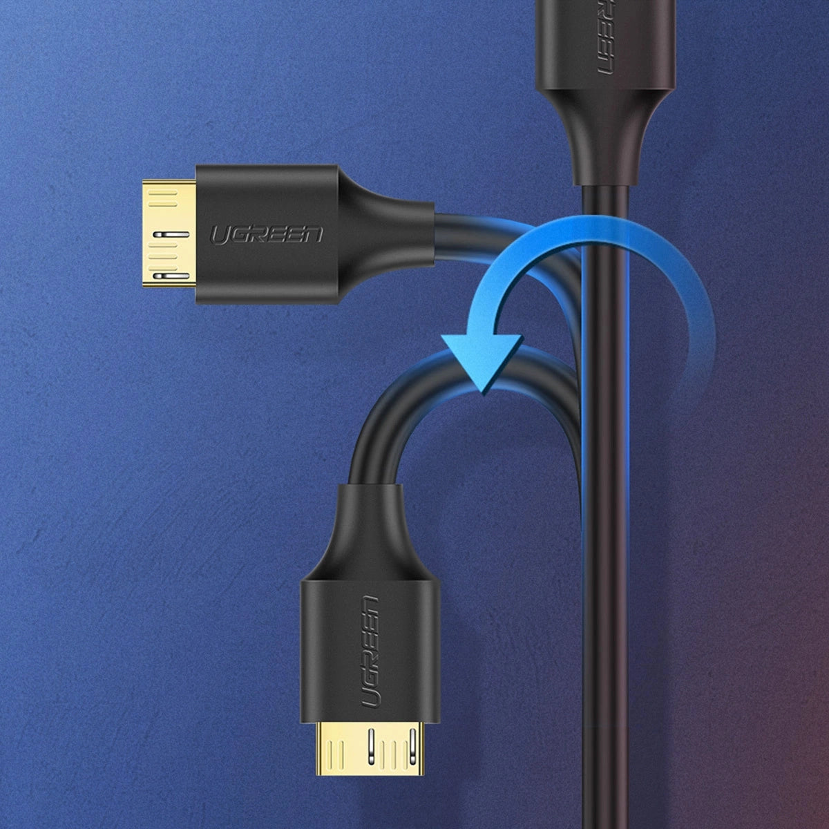 Ugreen US130 10840 USB-A 3.0 - micro USB-B cable 0.5m - black_8