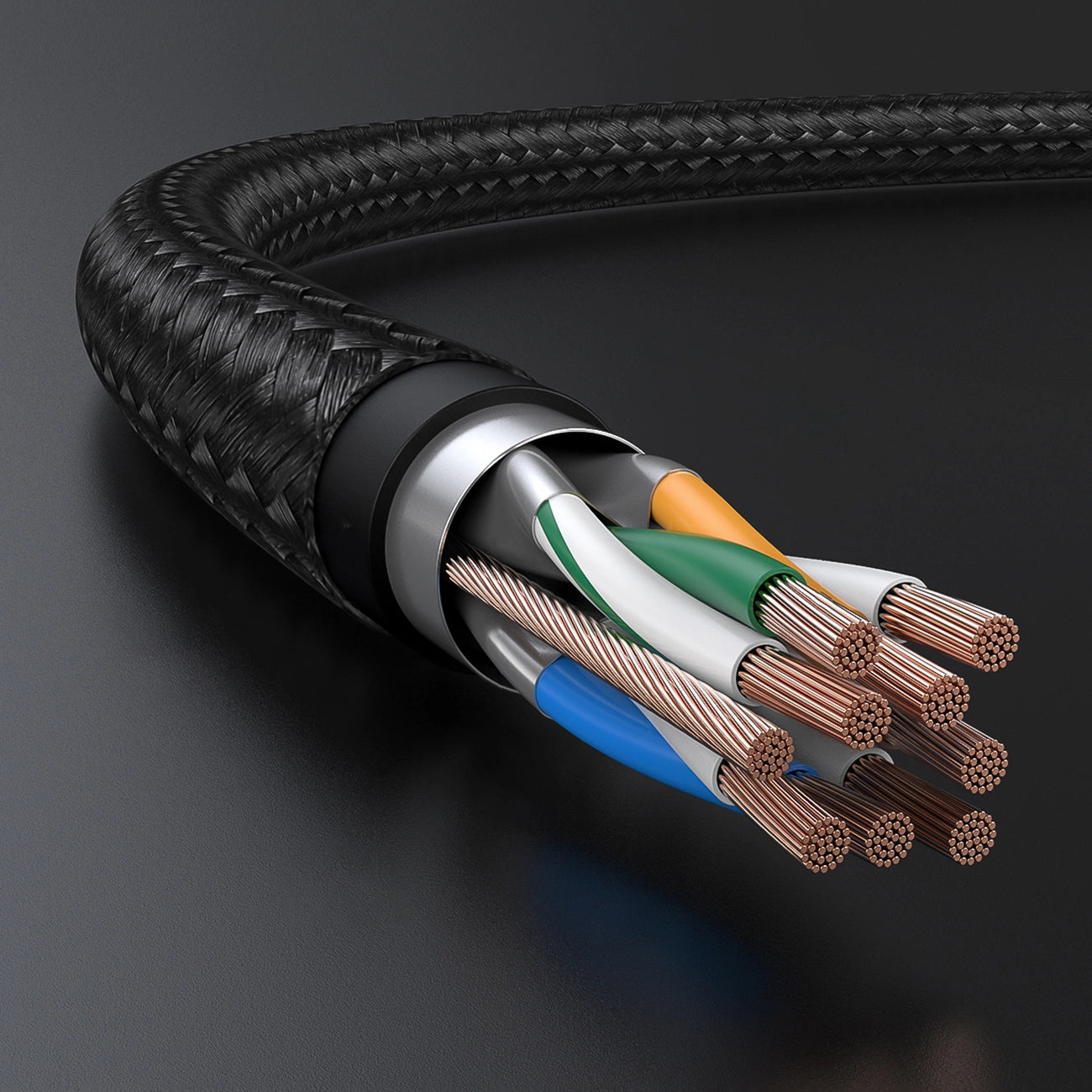Ugreen NW150 80425 Ethernet RJ45 Cat 7 10Gbps Cable 5m - Black_7