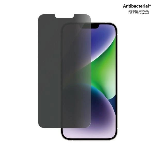 PanzerGlass Classic Fit Privacy Antibacterial Glass for iPhone 14 Plus/13 Pro Max_2