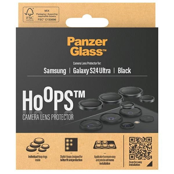 PanzerGlass Hoops Camera Protection for Samsung Galaxy S24 Ultra - with Black Frame_4