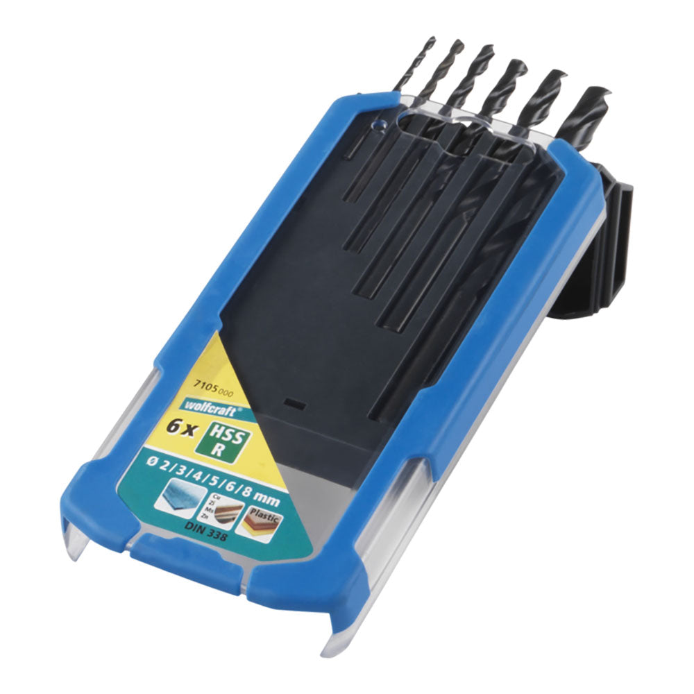 Broca de metal hss, forjamento por laminação, ø2-8 mm, conjunto de 6 peças_0
