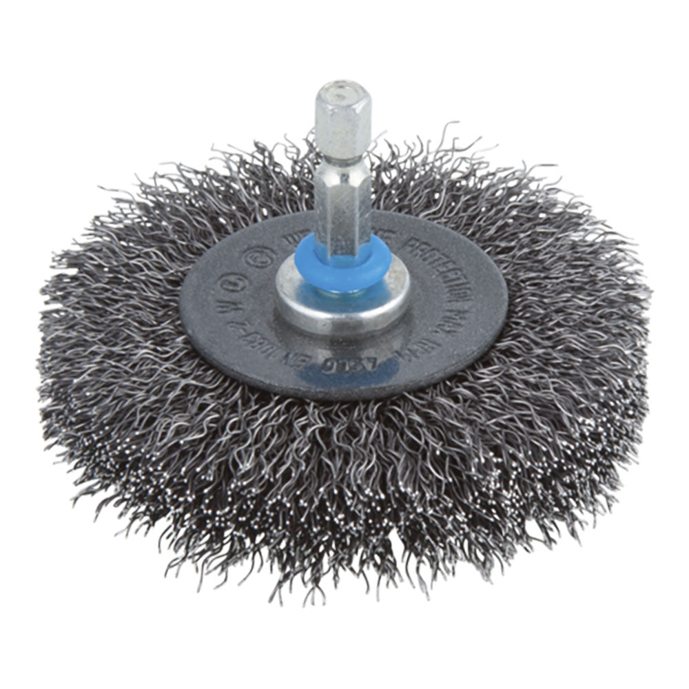 Escova de disco de arame de aço ø75 x 16 mm_0