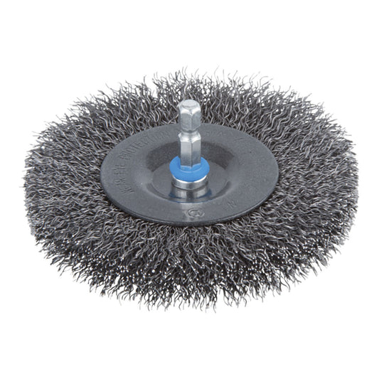 Escova de disco de arame de aço ø100 x 16 mm_0