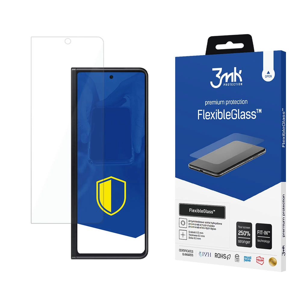 Tempered glass 3mk FlexibleGlass for Samsung Galaxy Z Fold 3 5G (front)_0