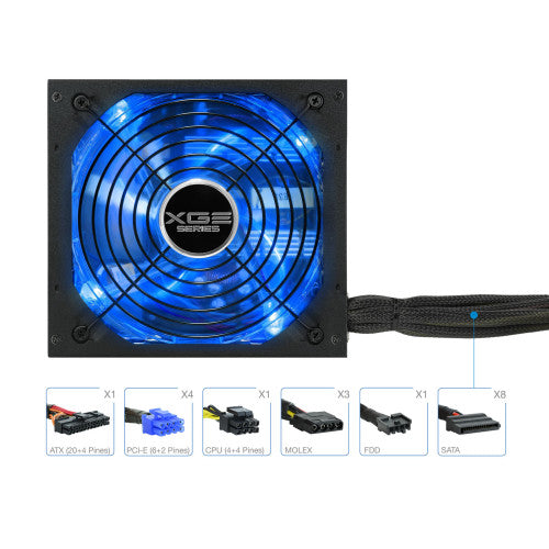 TooQ TQXGEII-800SAP unidad de fuente de alimentación 800 W 20+4 pin ATX ATX Negro_10