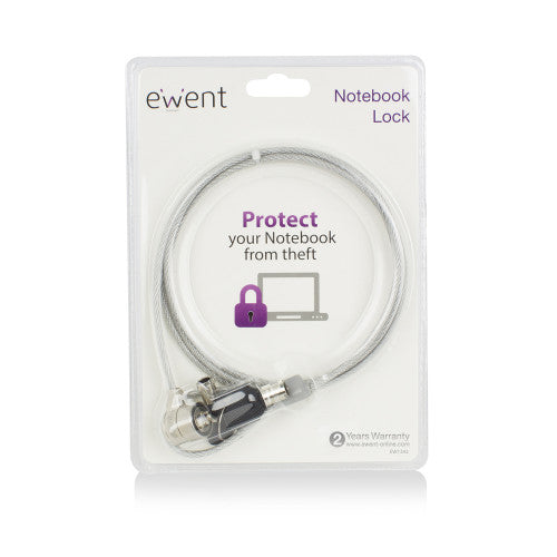 Ewent EW1242 cable antirrobo Negro, Acero inoxidable 1,5 m_6