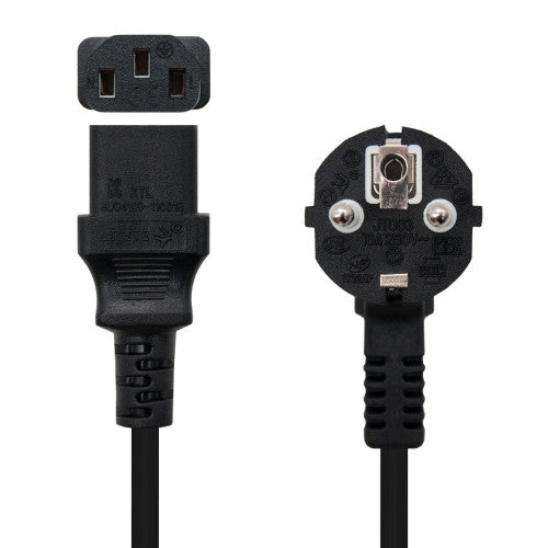 Nanocable 10.22.0105 cable de transmisión Negro 5 m C13 acoplador CEE7/7_1