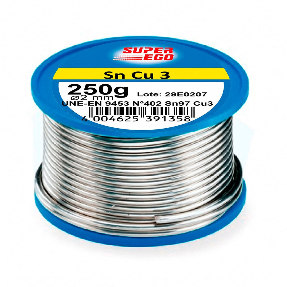 Bobina sn cu3 estanho-cobre 3% ø 2 mm, 250 g_0