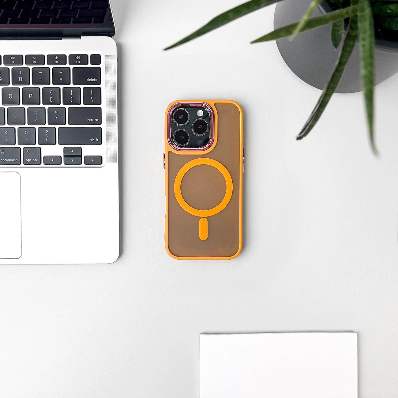 Magnetic Collection MagSafe iPhone 16 Pro Case - Orange_6