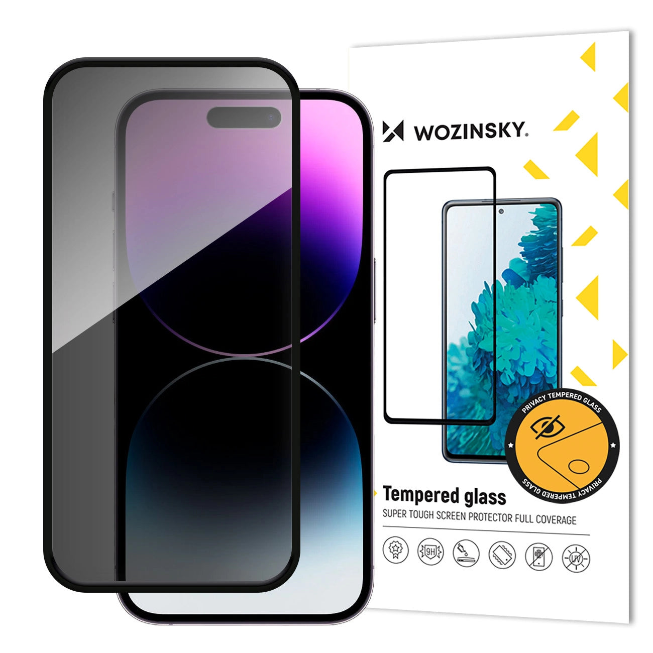Wozinsky Privacy Glass Tempered Glass Privacy with Anti-spy Filter for iPhone 16 Plus_0