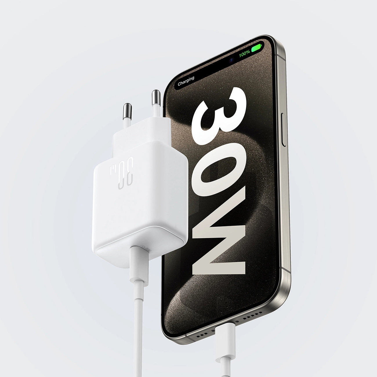 Joyroom power charger JR-TCF24 with C-C cable 30W 1m (white)_16