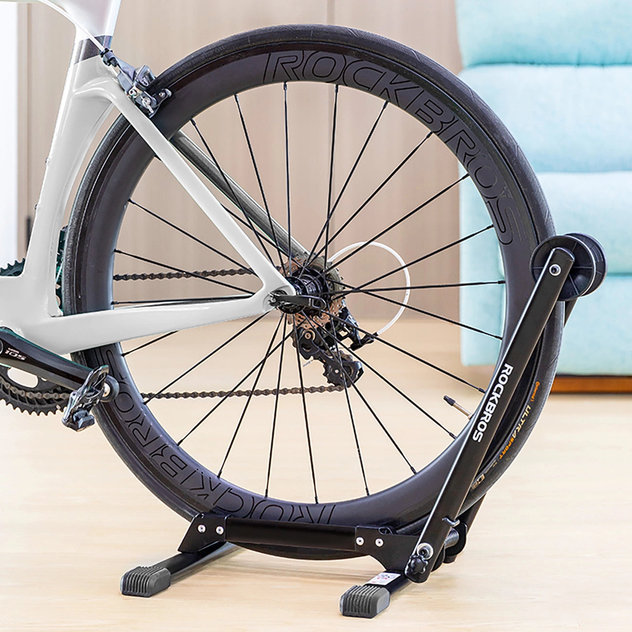 Rockbros 27210001001 Folding Bicycle Stand - Black_6