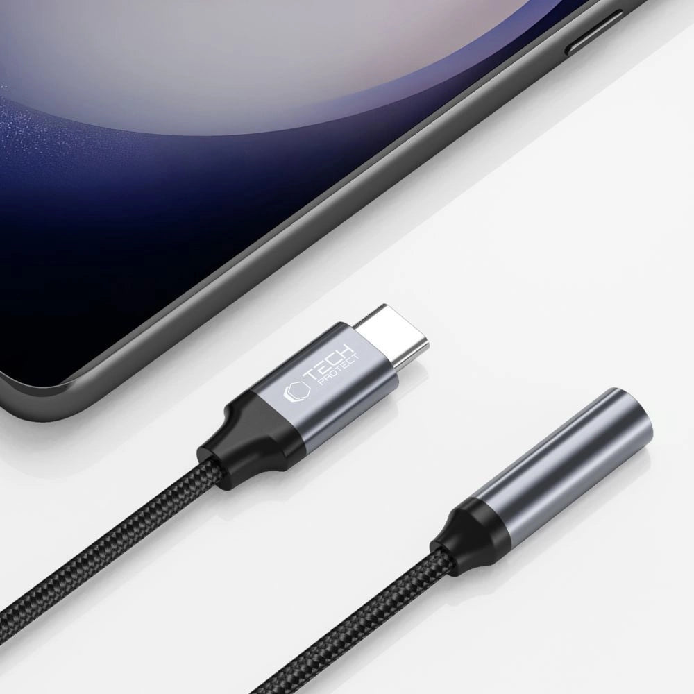 Tech-Protect UltraBoost USB-C / 3.5mm mini jack adapter - black_1