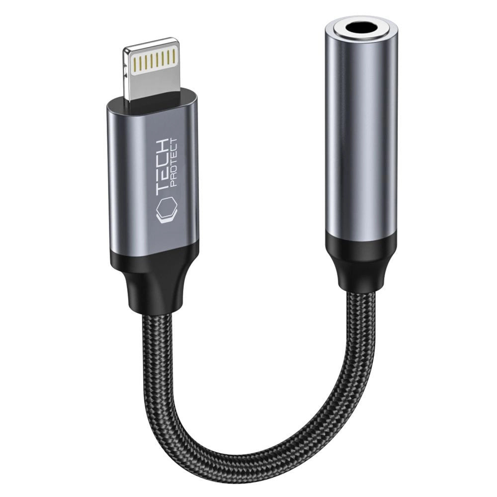 Tech-Protect UltraBoost Lightning / 3.5mm mini jack adapter - black_0