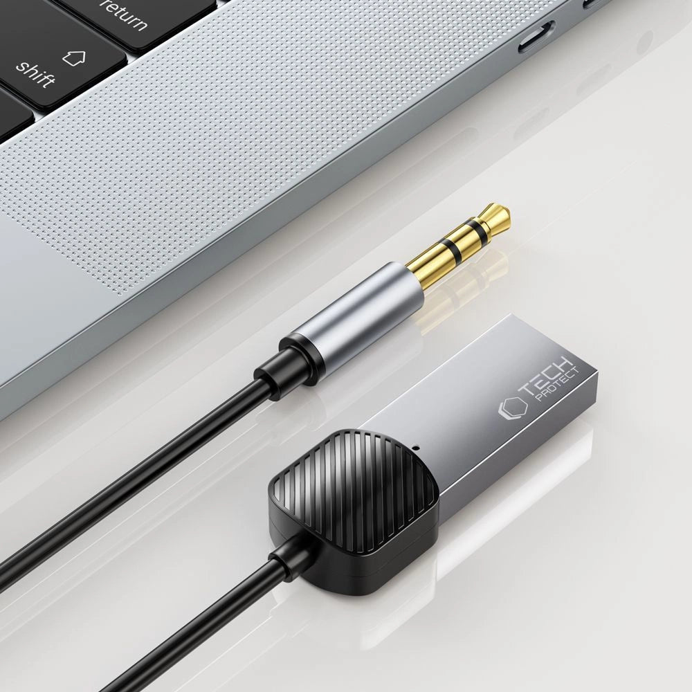 Tech-Protect UltraBoost audio adapter mini jack 3.5mm (male) / Bluetooth - gray_1