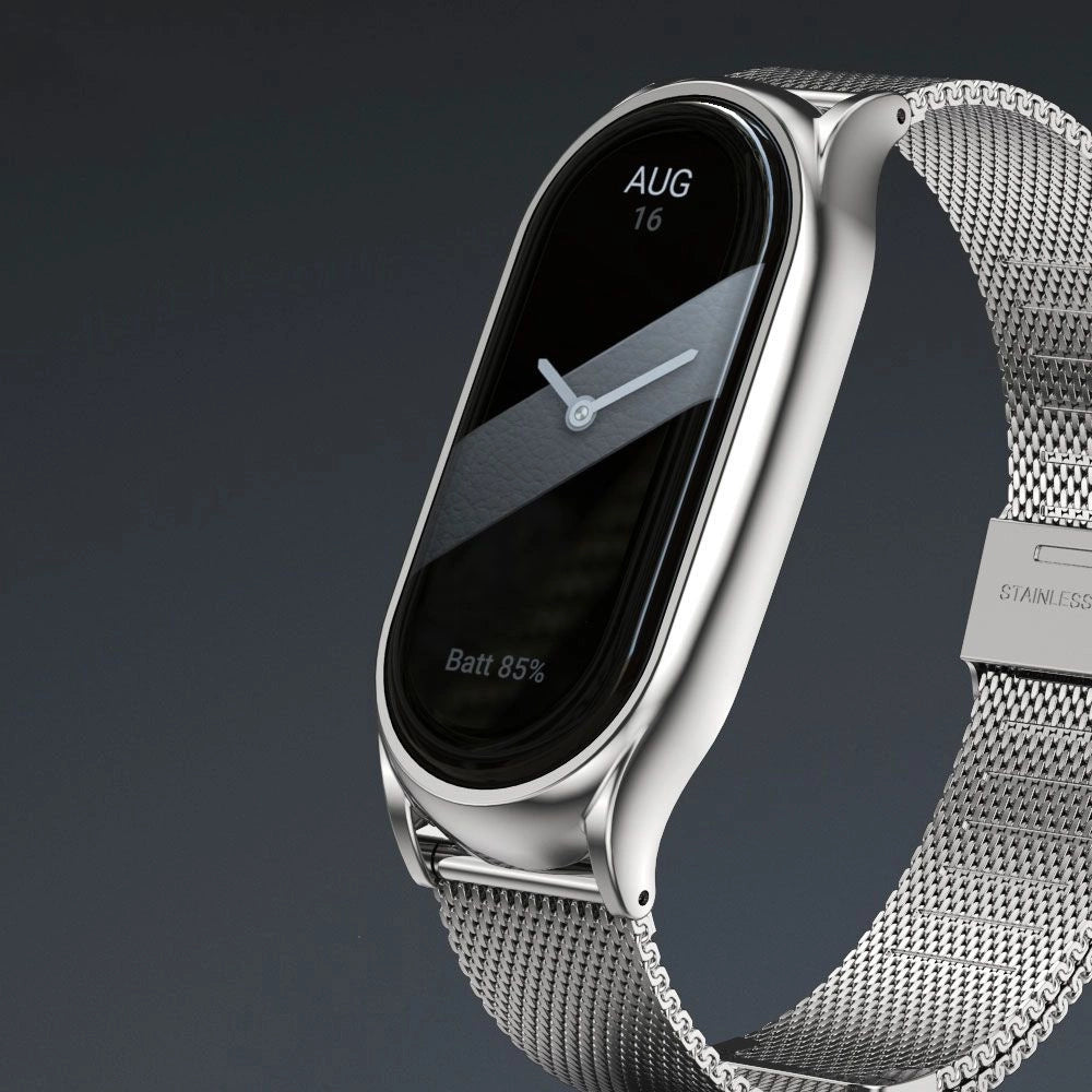 Tech-Protect MilaneseBand Strap for Xiaomi Smart Band 8 / 8 NFC - Silver_5