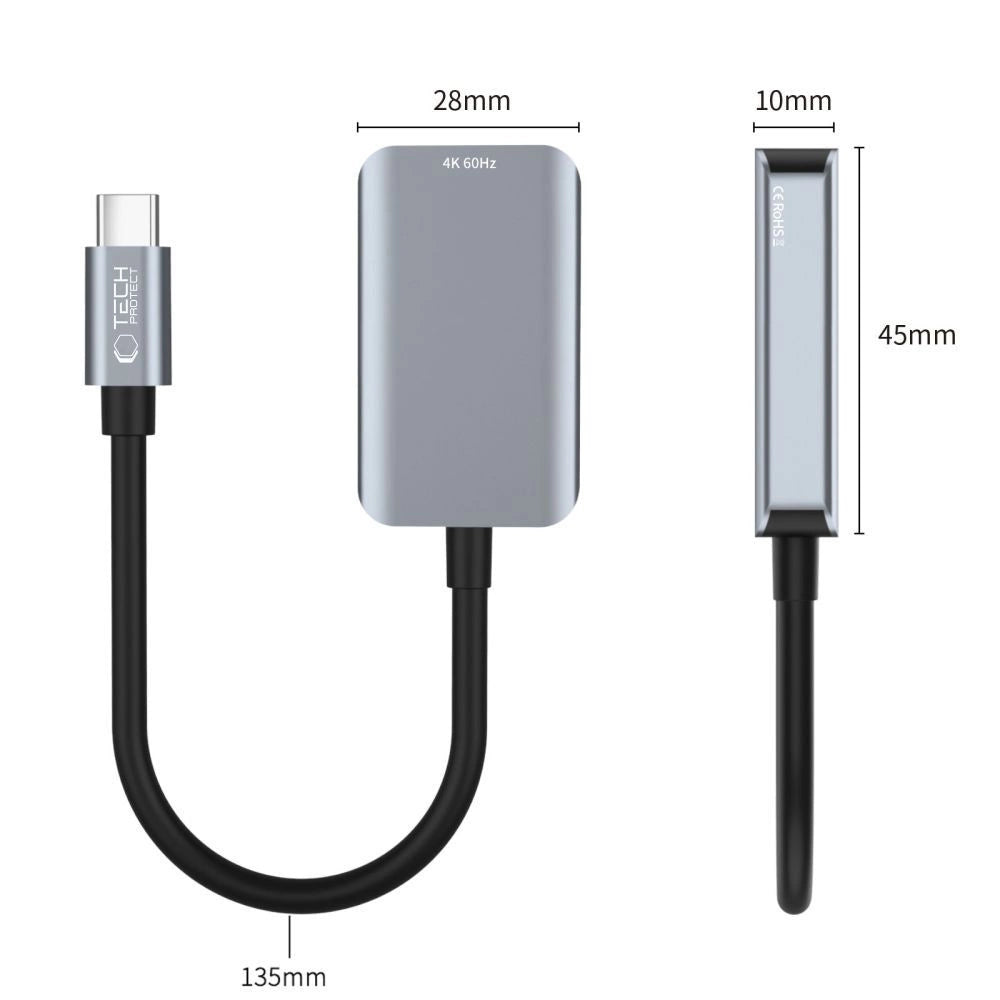 Tech-Protect UltraBoost USB-C (Male) / HDMI (Female) 4K 60Hz Adapter - Black_2
