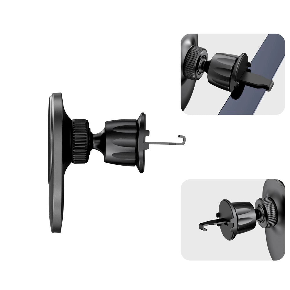 Tech-Protect MM15W-V1 Car Phone Holder with MagSafe 15W Inductive Charger for Air Vent - Black_4