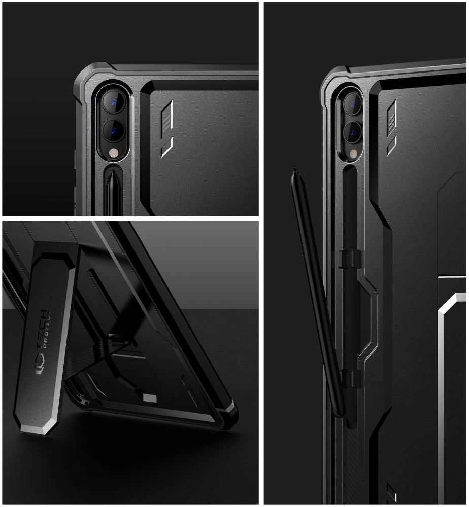 Tech-Protect Kevlar Pro Case for Samsung Galaxy Tab S9+ 12.4" X810 / X816B - Black_5