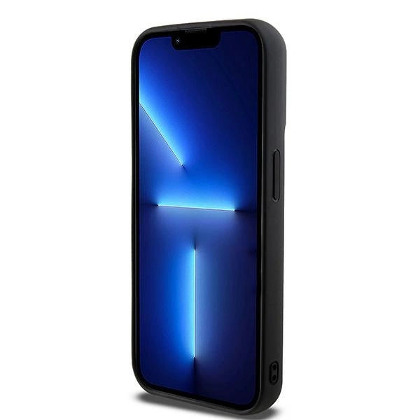 DKNY 3D Rubber Repeat Pattern case for iPhone 15 Pro Max - black_4