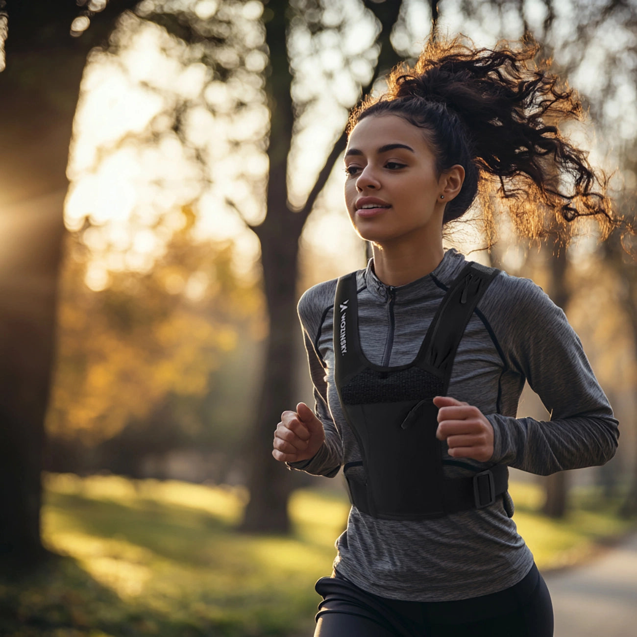 Wozinsky WKDB1 Reflective Running Vest - Black_1