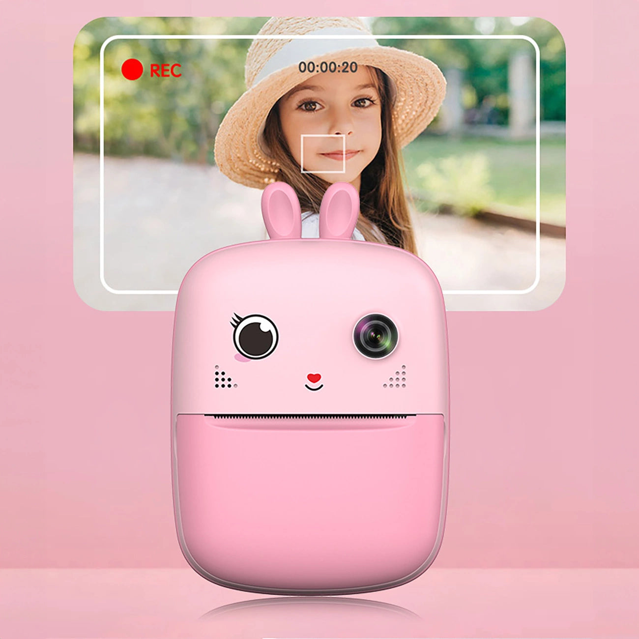 Mini Thermal Printer for Kids with Camera and Camcorder - Pink_12