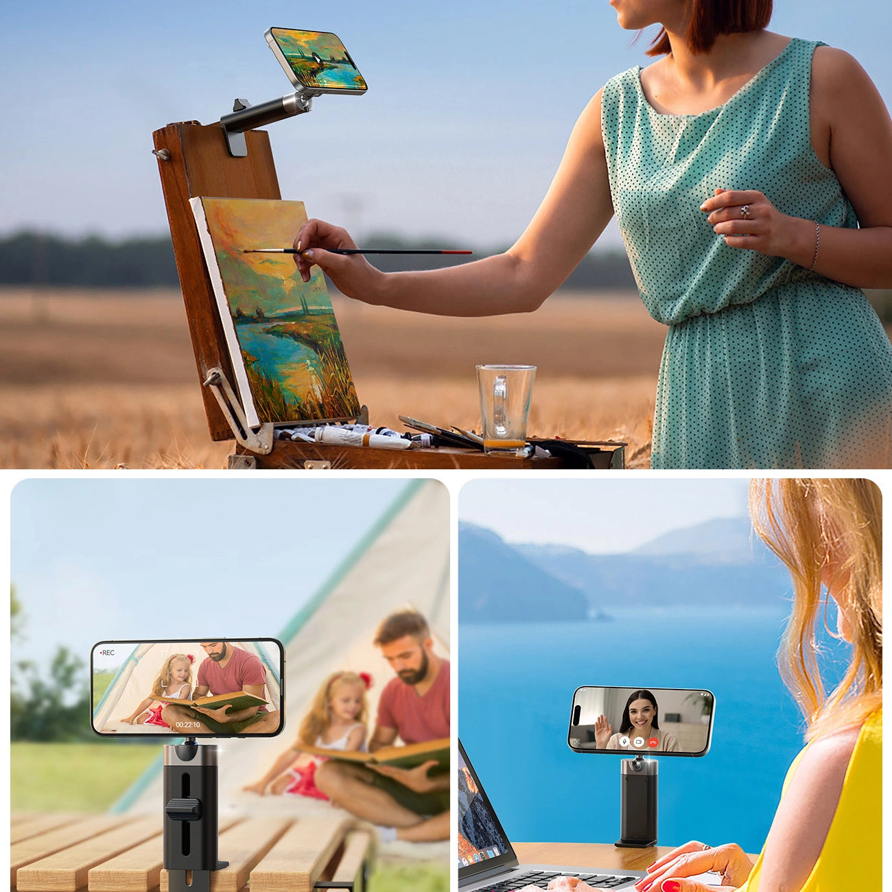 Joyroom JR-ZS413 magnetic travel stand for 4.7-7.0" phone - black_13