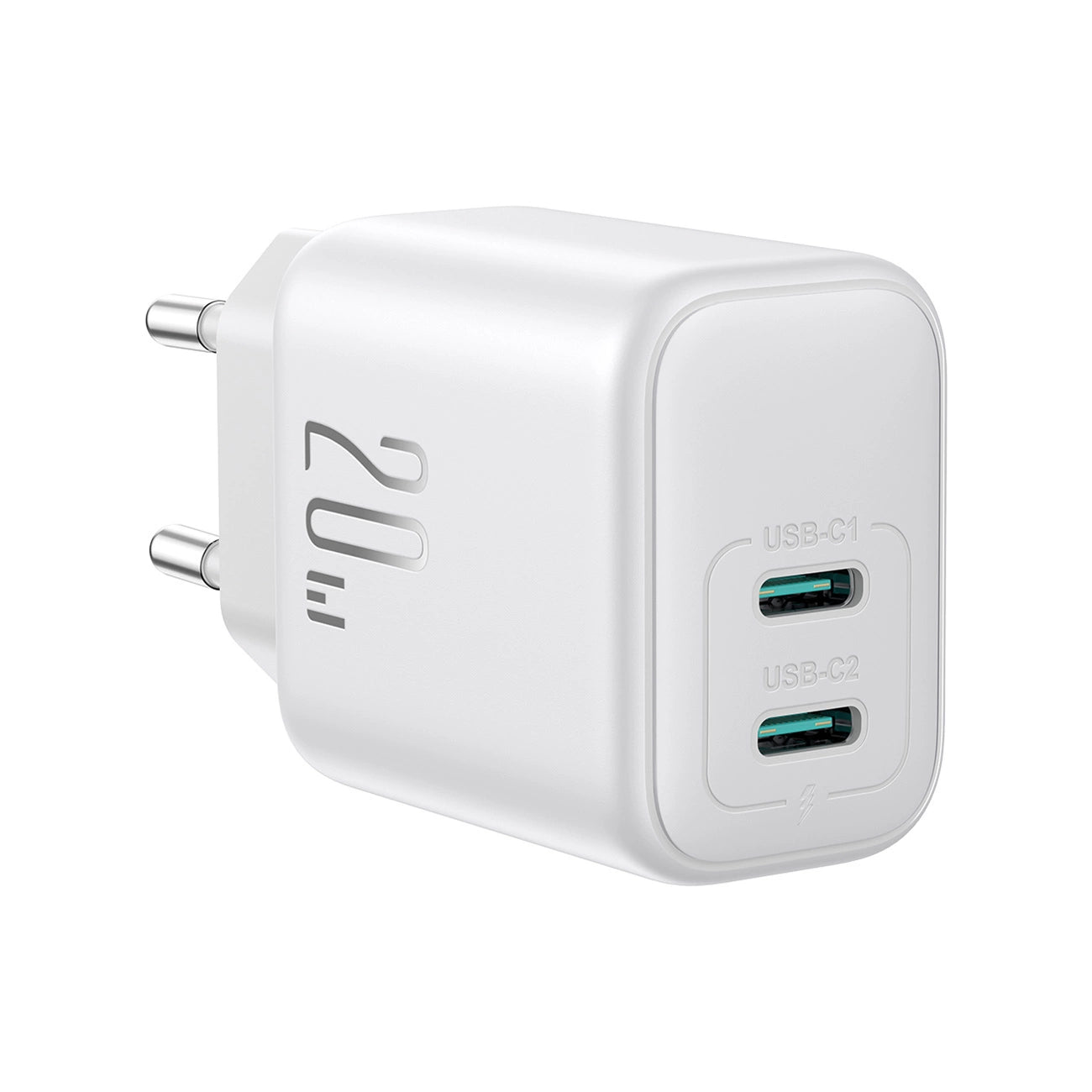 Joyroom JR-TCF12 mains charger 2x USB-C 20W PD / QC 3.0 - white_1