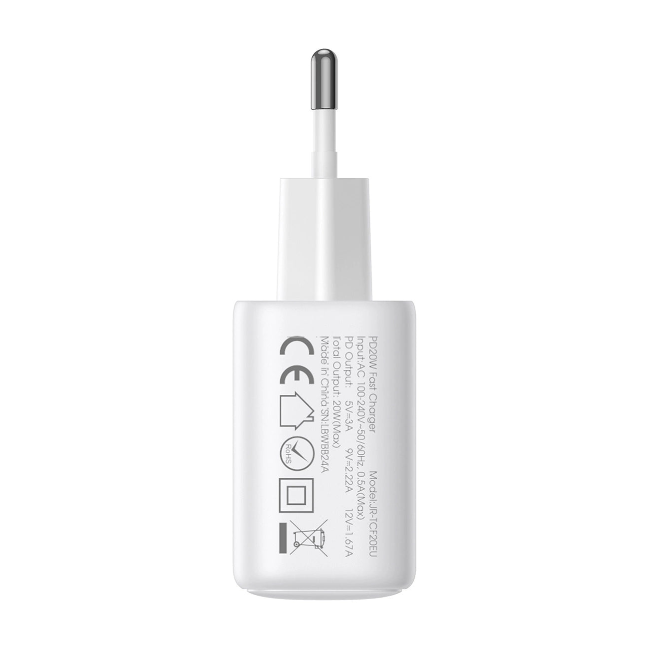 Joyroom JR-TCF12 mains charger 2x USB-C 20W PD / QC 3.0 - white_3
