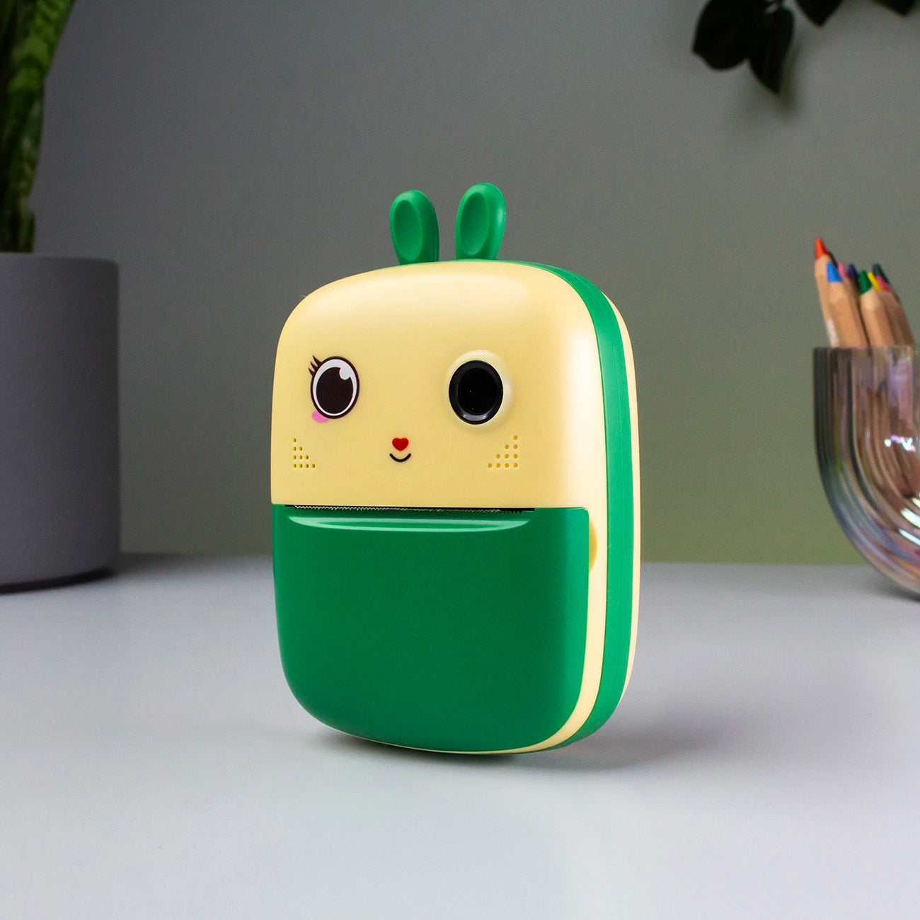 Mini Thermal Printer for Kids with Camera and Camcorder - Green_8