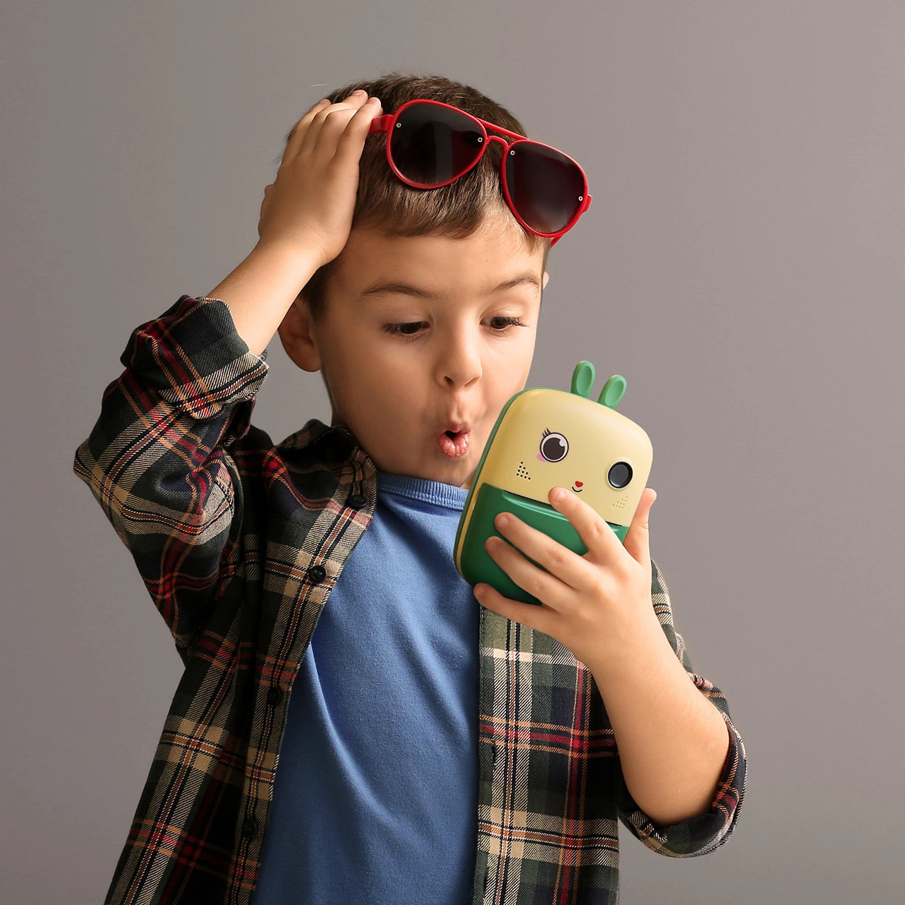 Mini Thermal Printer for Kids with Camera and Camcorder - Green_3