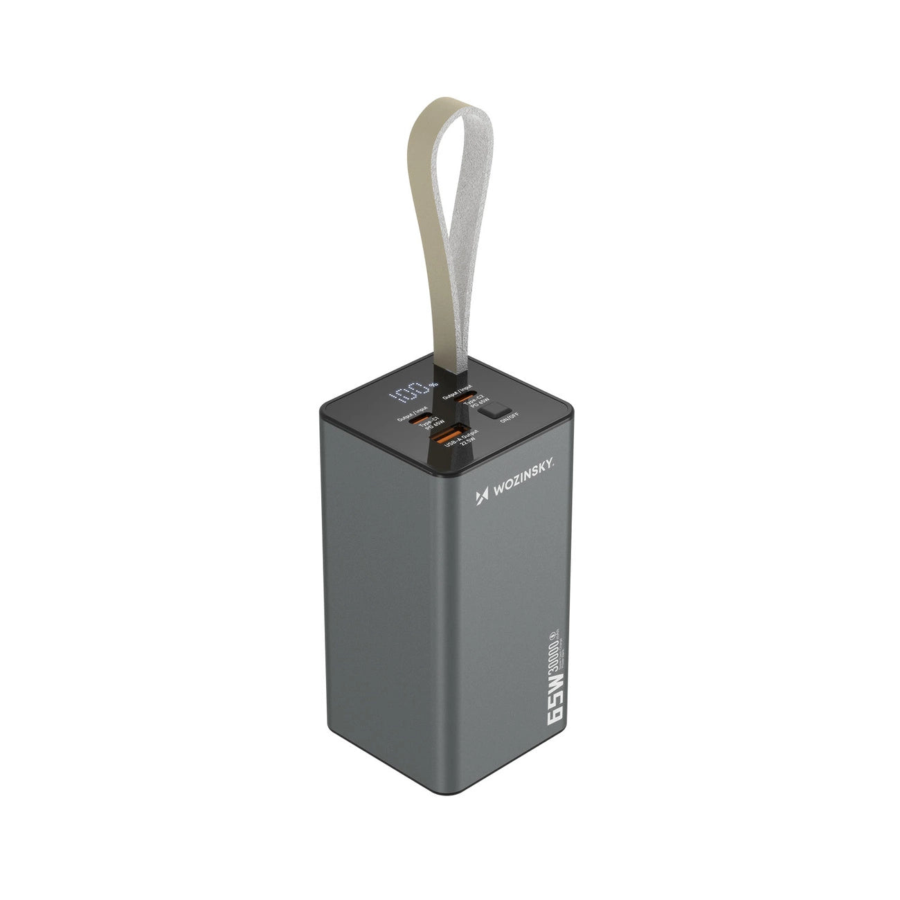 Powerbank Wozinsky K65+ 65W 30000mAh 2x USB-C, 1x USB-A 65W - gray_5
