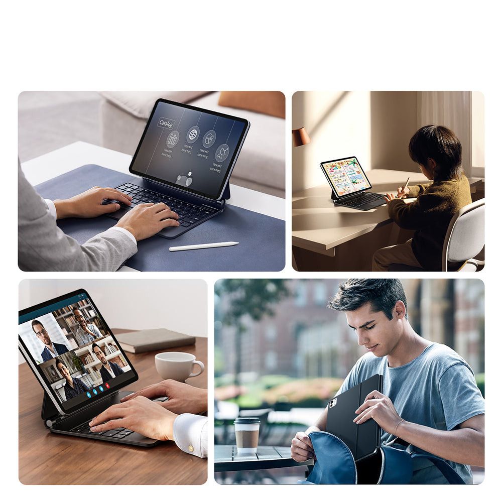 Dux Ducis Keyboard (MK Series) Case with Bluetooth Keyboard for iPad Pro 11" 2024 - Black_5